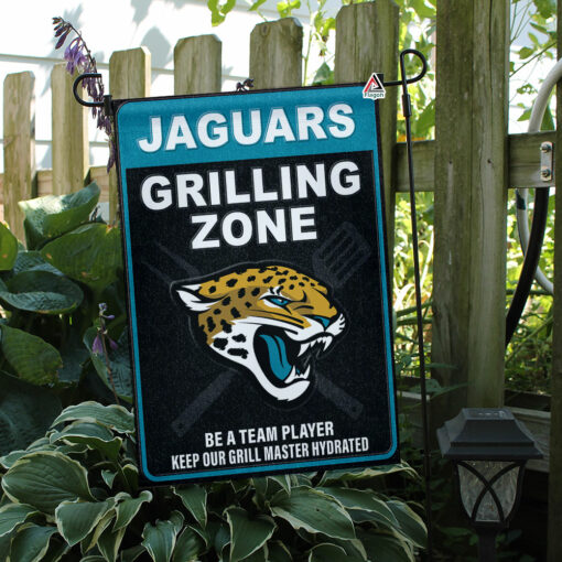 Jacksonville Jaguars Grilling Zone Flag, Jaguars Football Fans BBQ Flag