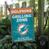 Spring Garden Flag Mockup Miami Dolphins Grill Zone