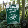 Spring Garden Flag Mockup NY Jets Grill Zone