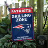 Spring Garden Flag Mockup New England Patriots Grill Zone