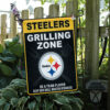 Spring Garden Flag Mockup Pittsburgh Steelers Grill Zone