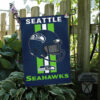 Spring Garden Flag Mockup Seahawks