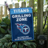 Spring Garden Flag Mockup Tennessee Titans Grilling Zone 1