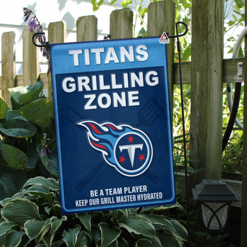 Tennessee Titans Grilling Zone Flag, Titans Football Fans BBQ Flag