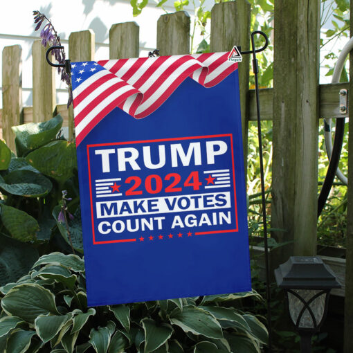 Trump 2024 Make Votes Count Again Flag, Vote For Trump Flag, USA President Elections Flag