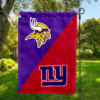 Minnesota Vikings vs New York Giants House Divided Flag, NFL House Divided Flag