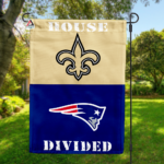 Saints vs Patriots House Divided Flag, NFL House Divided Flag