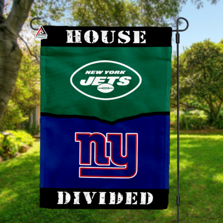 Jets vs Giants House Divided Flag, NFL House Divided Flag