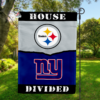 Pittsburgh Steelers vs New York Giants House Divided Flag, NFL House Divided Flag