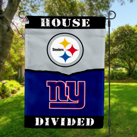 Steelers vs Giants House Divided Flag, NFL House Divided Flag