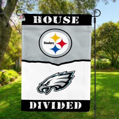 Steelers vs Eagles House Divided Flag, NFL House Divided Flag
