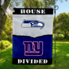 Seattle Seahawks vs New York Giants House Divided Flag, NFL House Divided Flag