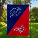 Lightning vs Capitals House Divided Flag, NHL House Divided Flag