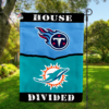 Titans vs Dolphins House Divided Flag, NFL House Divided Flag