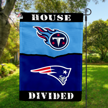 Titans vs Patriots House Divided Flag, NFL House Divided Flag