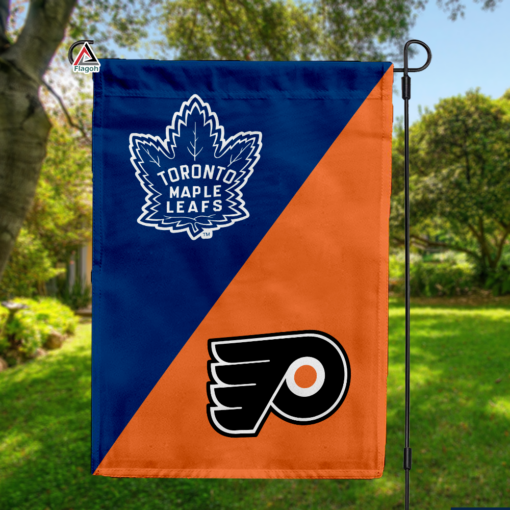 Maple Leafs vs Flyers House Divided Flag, NHL House Divided Flag