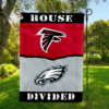 Atlanta Falcons vs Philadelphia Eagles House Divided Flag, NFL House Divided Flag