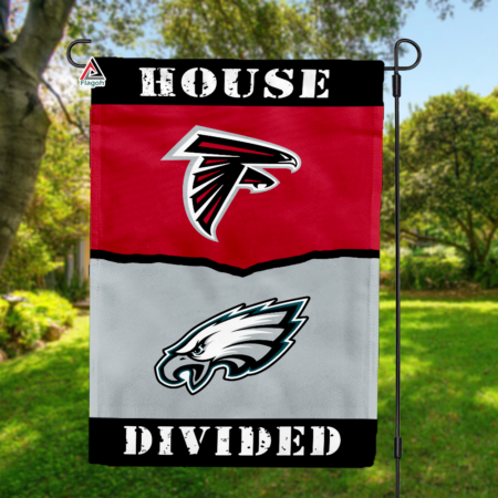 Falcons vs Eagles House Divided Flag, NFL House Divided Flag