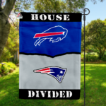 Bills vs Patriots House Divided Flag, NFL House Divided Flag