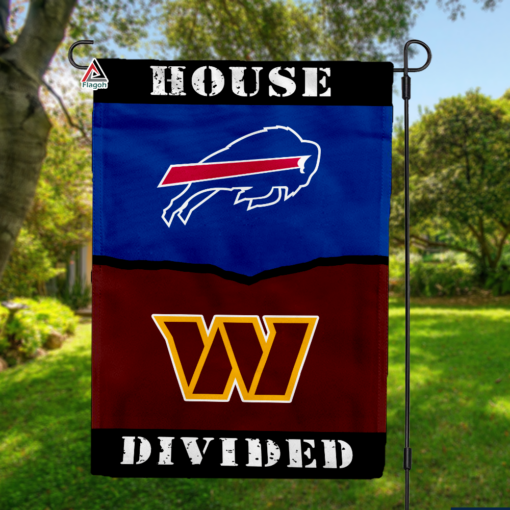 Bills vs Commanders House Divided Flag, NFL House Divided Flag