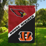 Cardinals vs Bengals House Divided Flag, NFL House Divided Flag