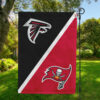 Atlanta Falcons vs Tampa Bay Buccaneers House Divided Flag, NFL House Divided Flag