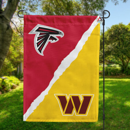 Falcons vs Commanders House Divided Flag, NFL House Divided Flag