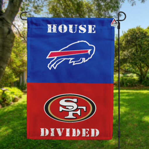Bills vs 49ers House Divided Flag, NFL House Divided Flag