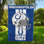 Indianapolis Colts Helmet Vertical Flag, Colts NFL Outdoor Flag