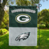 Green Bay Packers vs Philadelphia Eagles House Divided Flag, NFL House Divided Flag