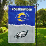 Rams vs Eagles House Divided Flag, NFL House Divided Flag