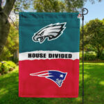 Eagles vs Patriots House Divided Flag, NFL House Divided Flag
