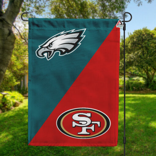 Eagles vs 49ers House Divided Flag, NFL House Divided Flag