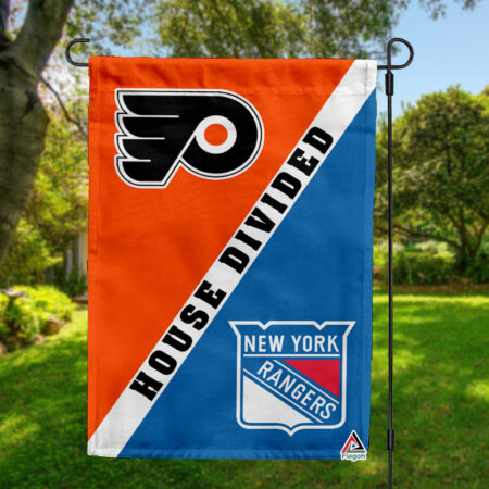 Flyers vs Rangers House Divided Flag, NHL House Divided Flag