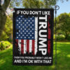 If You Don't Like Trump Flag, Donald Trump For President 2024, USA Election Trump House Flag