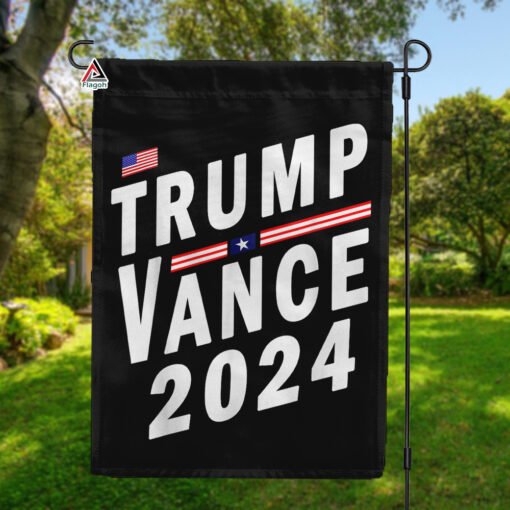 Donald Trump & J.D. Vance 2024 Garden Flag, Trump MAGA 2024 Flag, Trump Vance Outdoor Flag