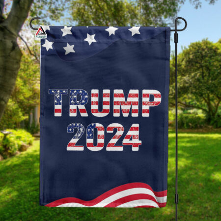 President Donald Trump 2024 Flag, Make America Great Again Garden Flag, Trump MAGA Outdoor Flag