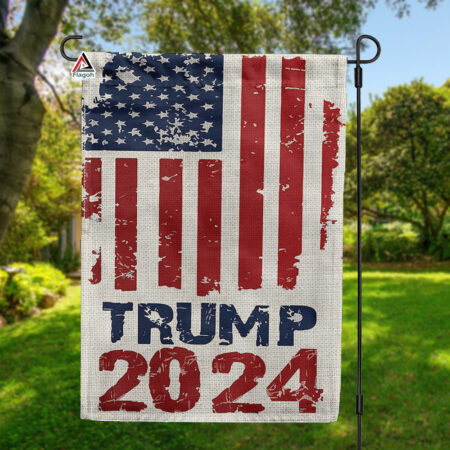 Trump American Flag 2024, Vintage USA Flag 1776, Trump 45 47 Patriotic American Flag