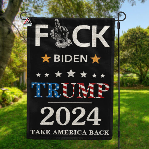 Bye Biden Flag, Trump 2024 Flag, Take America Back Garden Flag, For Trump Supporters