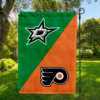 Dallas Stars vs Philadelphia Flyers House Divided Flag, NHL House Divided Flag