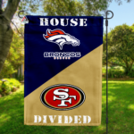 Broncos vs 49ers House Divided Flag, NFL House Divided Flag