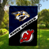 Nashville Predators vs New Jersey Devils House Divided Flag, NHL House Divided Flag