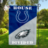 Indianapolis Colts vs Philadelphia Eagles House Divided Flag, NFL House Divided Flag