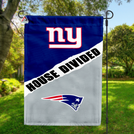 Giants vs Patriots House Divided Flag, NFL House Divided Flag