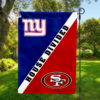 New York Giants vs San Francisco 49ers House Divided Flag, NFL House Divided Flag