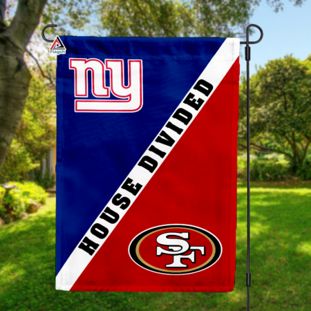 Giants vs 49ers House Divided Flag, NFL House Divided Flag