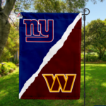 Giants vs Commanders House Divided Flag, NFL House Divided Flag