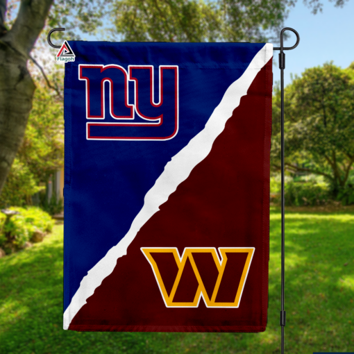 Giants vs Commanders House Divided Flag, NFL House Divided Flag