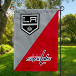 Kings vs Capitals House Divided Flag, NHL House Divided Flag
