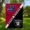 New York Giants vs Las Vegas Raiders House Divided Flag, NFL House Divided Flag